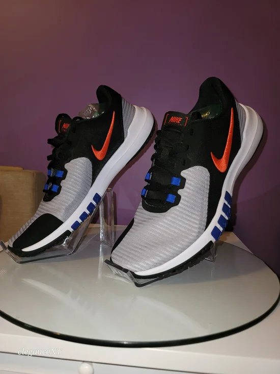 Nike Flex Control TR4 Men’s Gray, Black & Orange Training Sneakers Sz: 8.5 - Picture 4 of 8